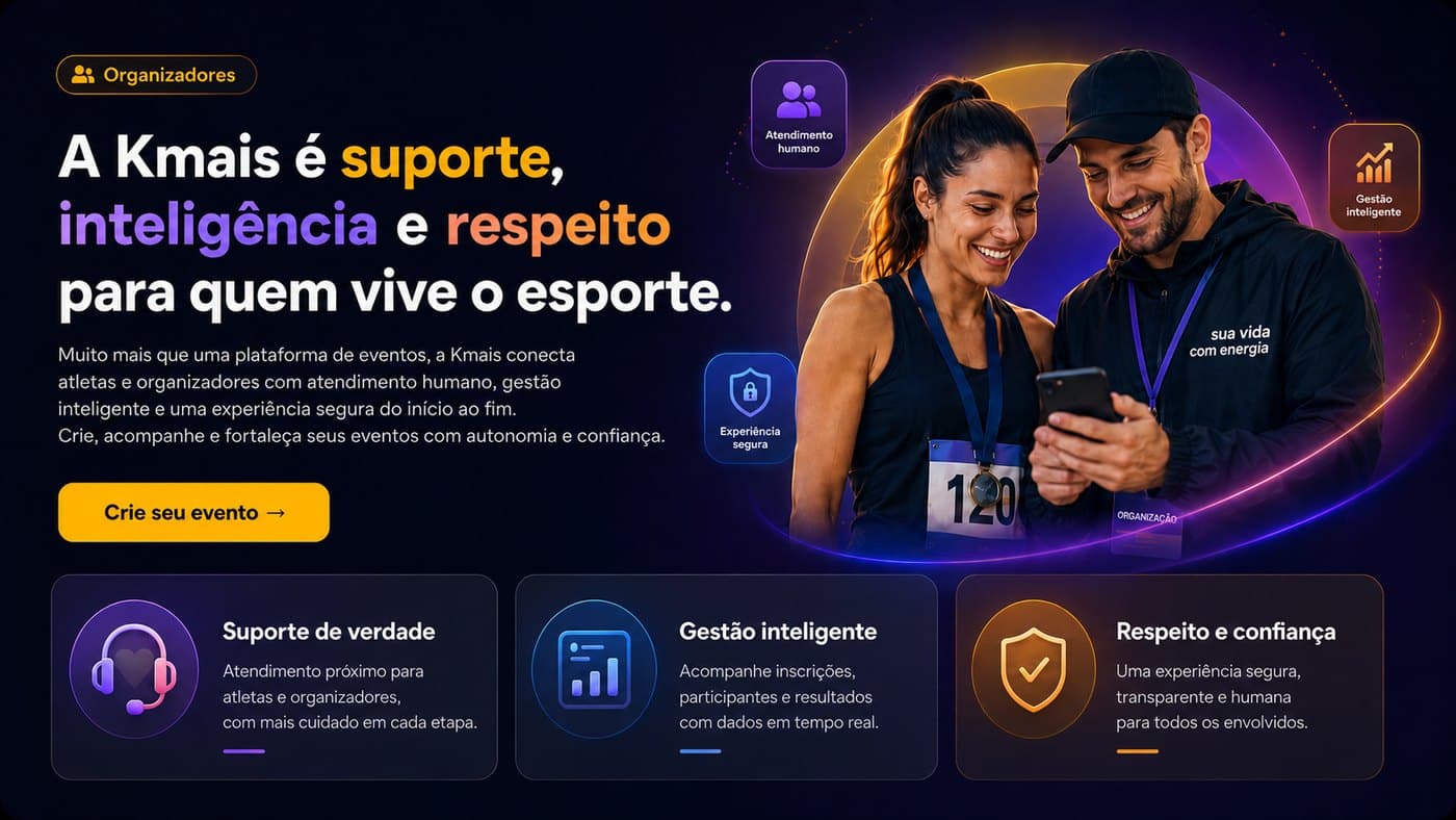 A Kmais é suporte, inteligência e respeito para quem vive o esporte