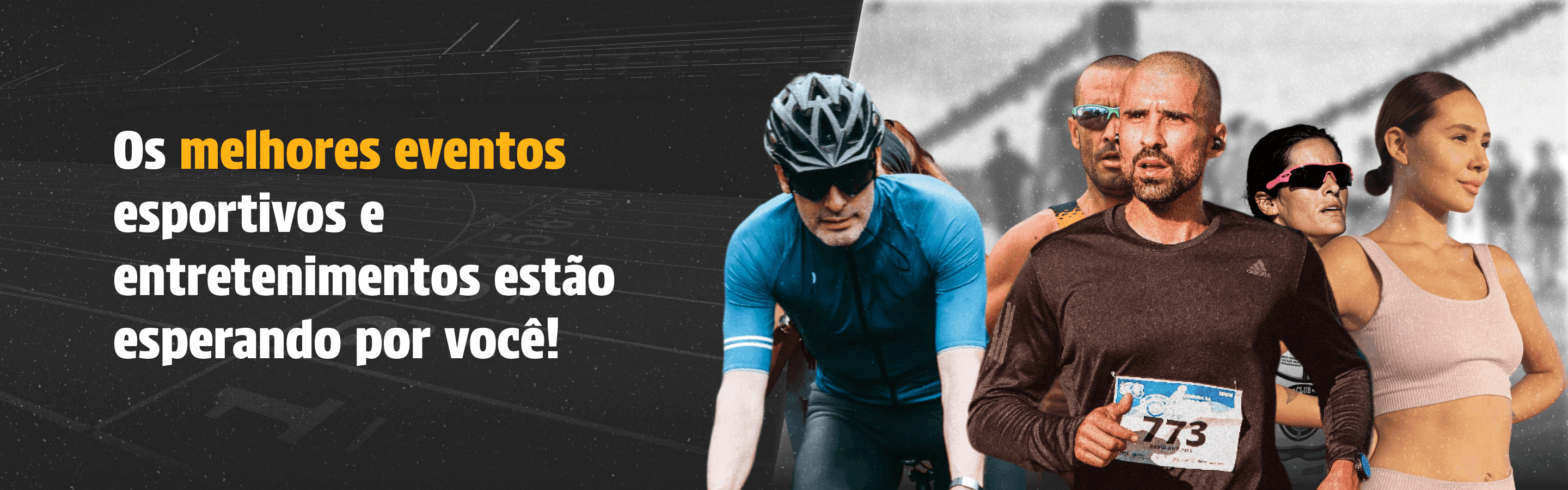 Atletas participando de um evento esportivo da Kmais