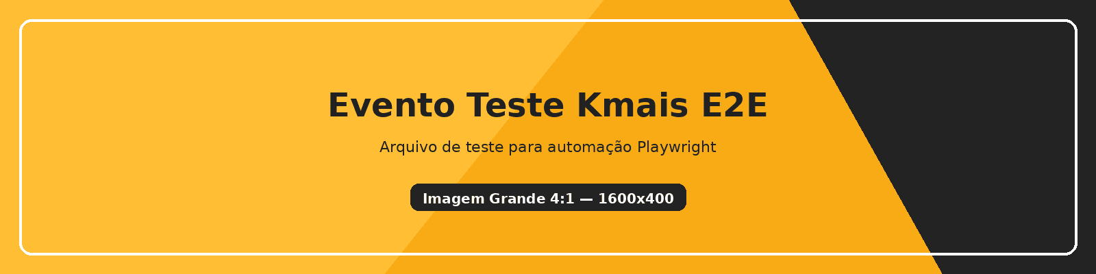 Evento Teste Kmais E2E